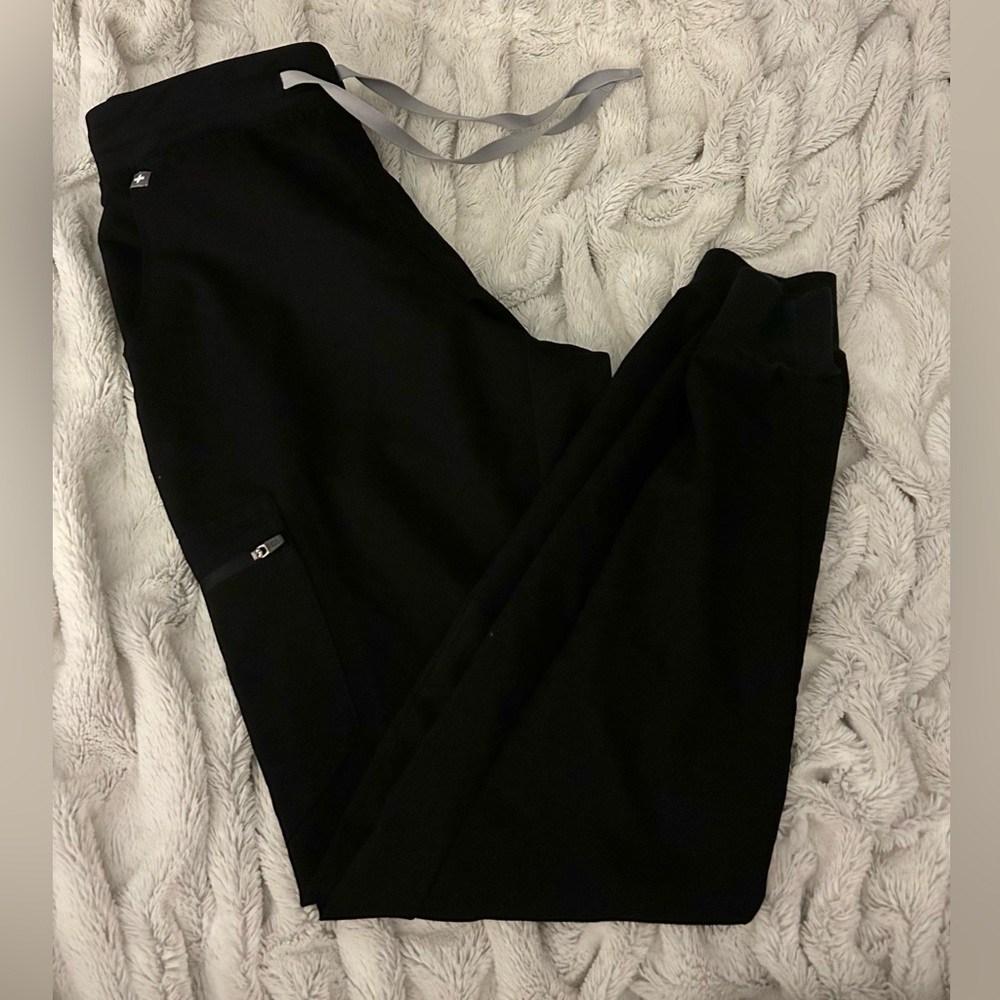 Figs medium tall Black Zamora joggers